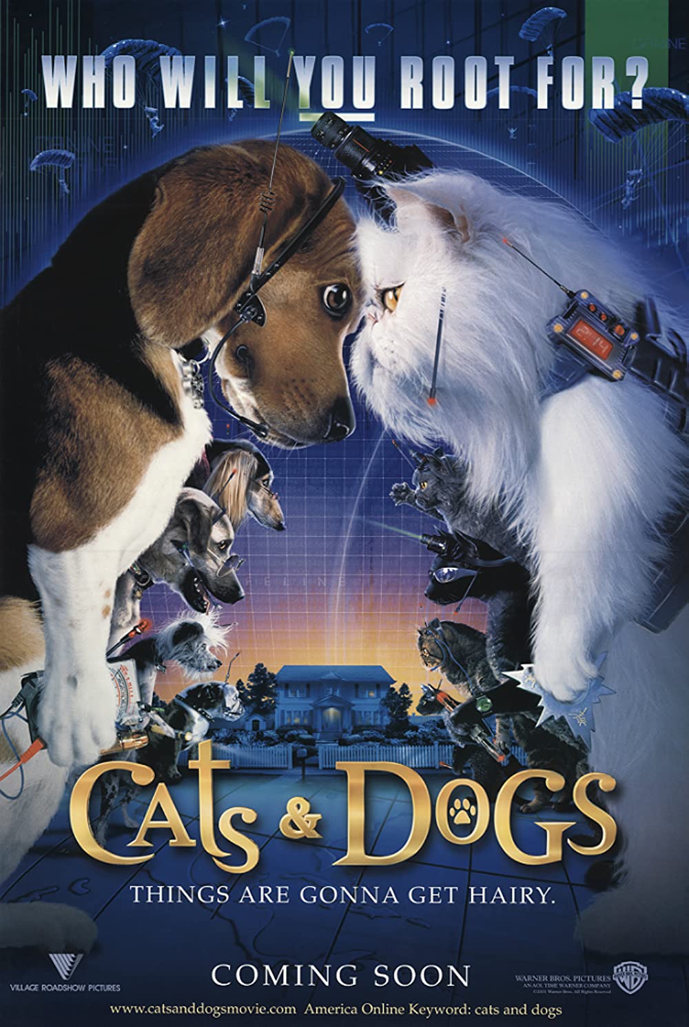 Filmbeschreibung zu Cats & Dogs - Wie Hund und Katz